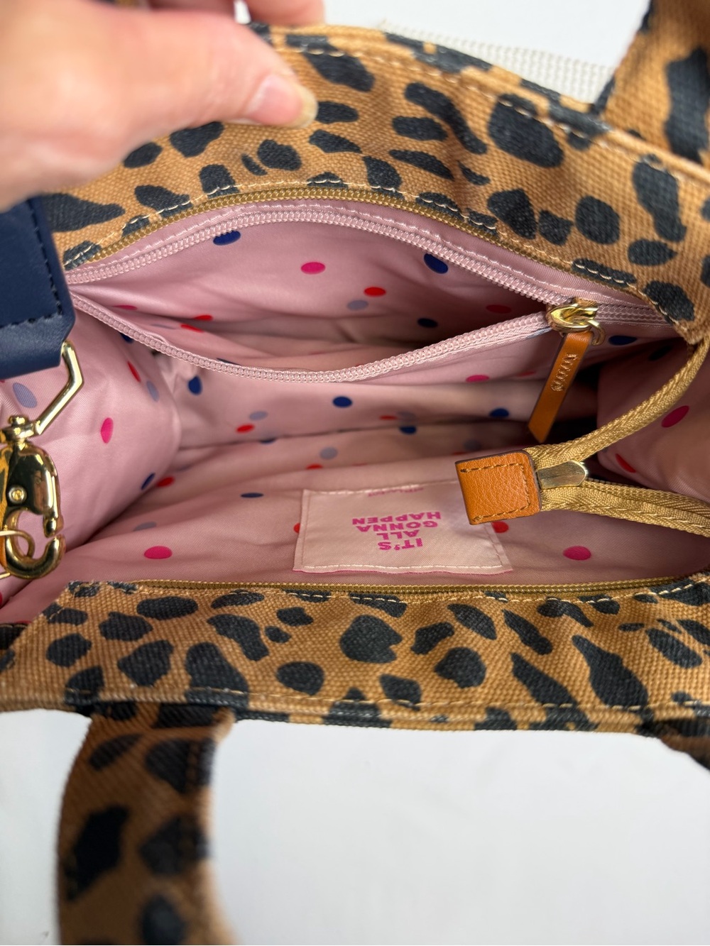 Stella & Dot Mini Leopard / Animal Print Crossbody bag !! - Picture 12 of 14